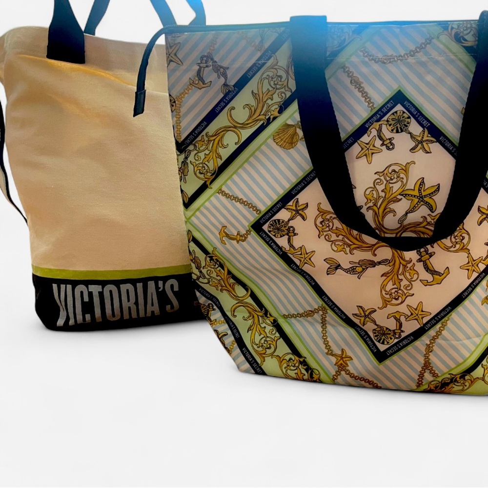 Victoria’s Secret 2 bags 1 Cooler Insulated Bag & 1 Carry Tote. 
Beach/ Pool Bag